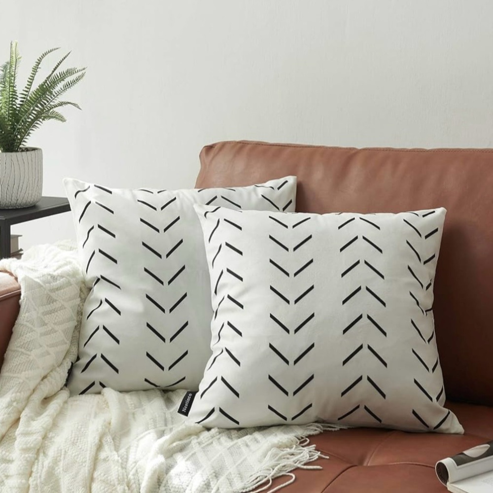 Nestinco Set Of 2 Boho Pillow Covers 16x16